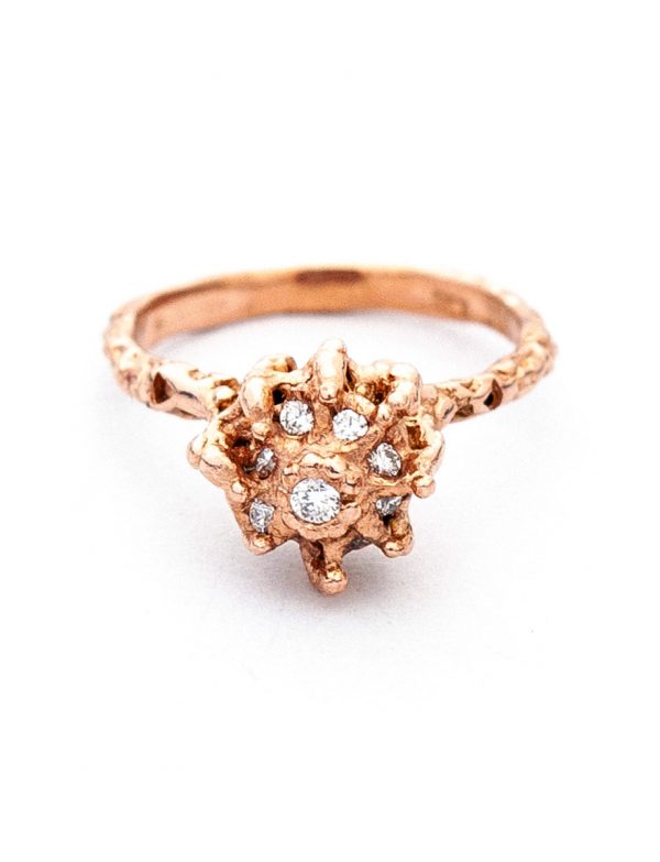 Frass Cake Ring – Rose Gold & Diamonds