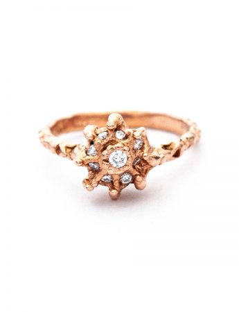 Frass Cake Ring – Rose Gold & Diamonds