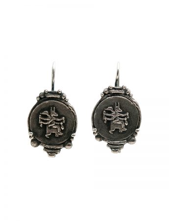 Goddess Of Protection Earrings – Black