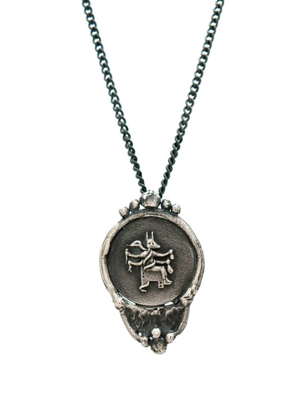 Goddess Of Protection Pendant Necklace – Black