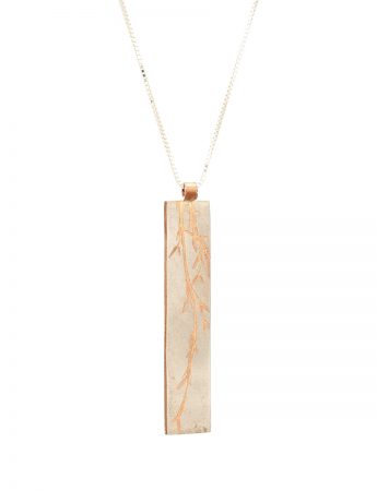 Grass Pendant Necklace – Rose Gold