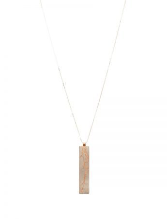 Grass Pendant Necklace – Rose Gold