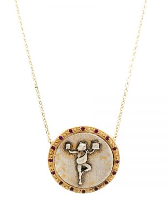 High Priestess Of Managing It All Coin Necklace – Rubies