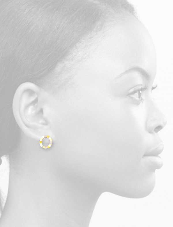 Infinite Terrain Oval Stud Earrings