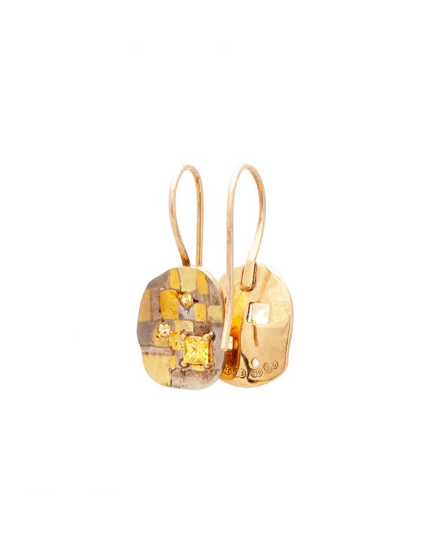 Inimitable Boundless Terrain Hook Earrings – Yellow Sapphires