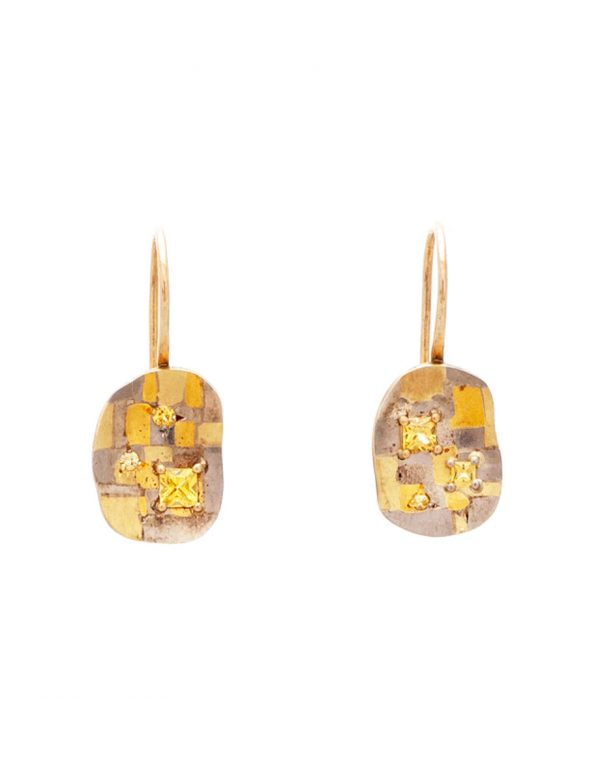 Inimitable Boundless Terrain Hook Earrings – Yellow Sapphires