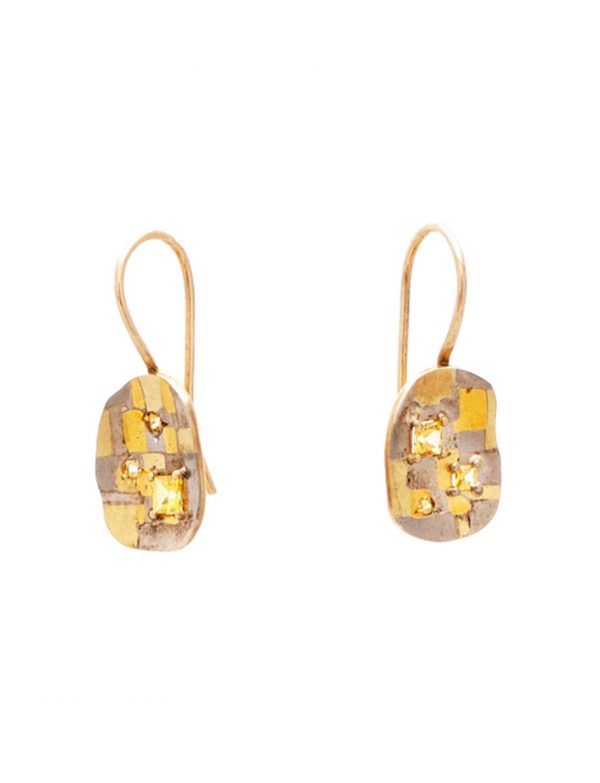 Inimitable Boundless Terrain Hook Earrings – Yellow Sapphires