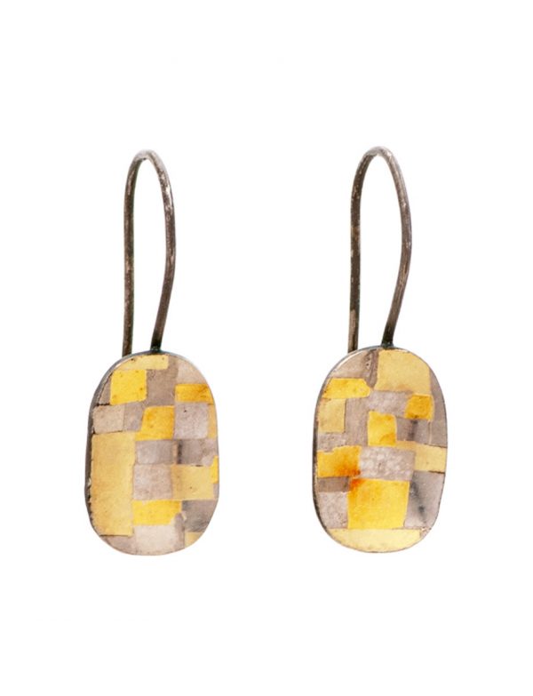 Shadowed Terrain Oval Earrings