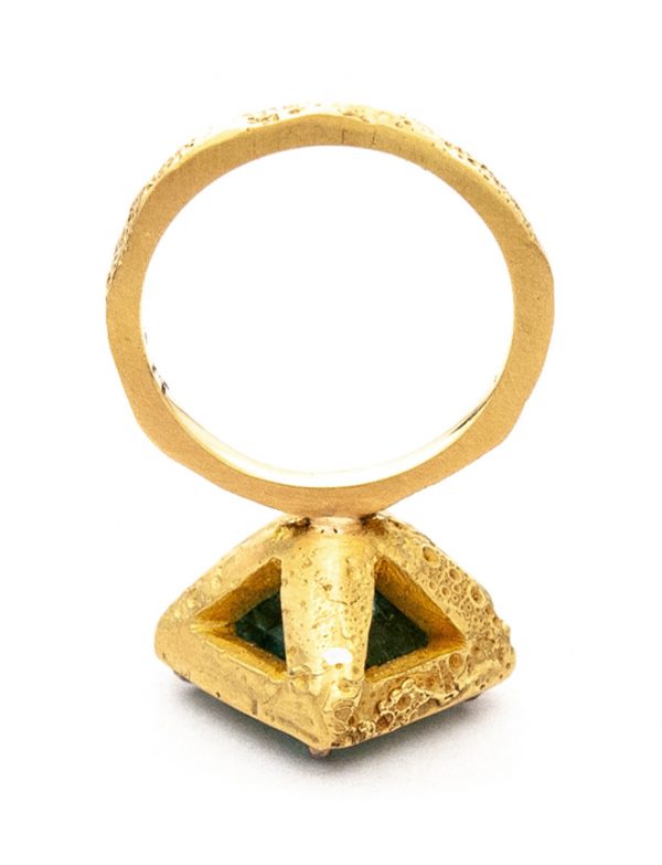Isolde Ring – Yellow Gold & Aquamarine