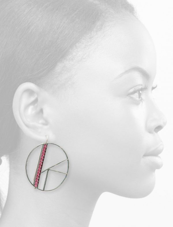 Large OK Earrings – Pink