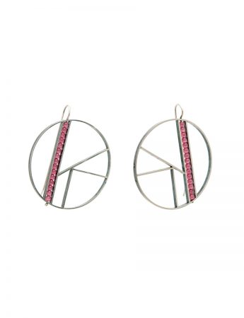 Large OK Earrings – Pink