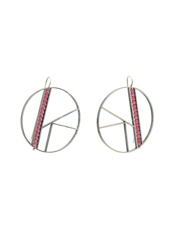 Large OK Earrings – Pink