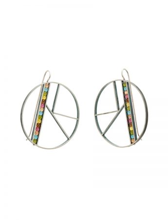 Large OK Earrings – Rainbow