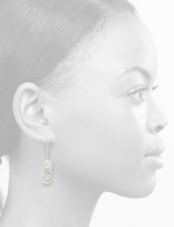 Ultra Coil Hook Earrings – Silver