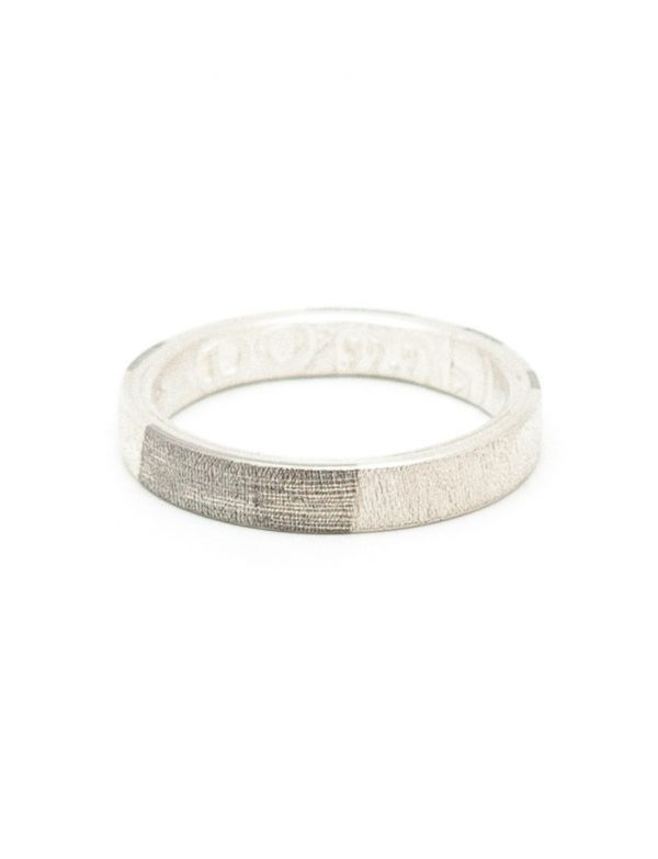 Patterned Chogak Lucky Ring – Silver & Monel