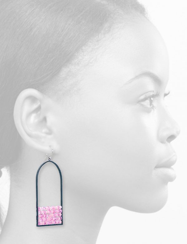 Arch Reef Earrings – Peruvian Opal & Pink Topaz