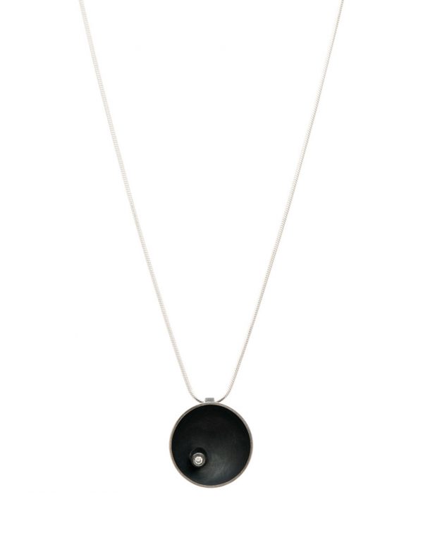 Black Sea Dish Pendant – Diamond