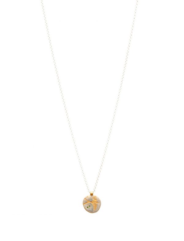 Swallow Charm Pendant Necklace – Emerald