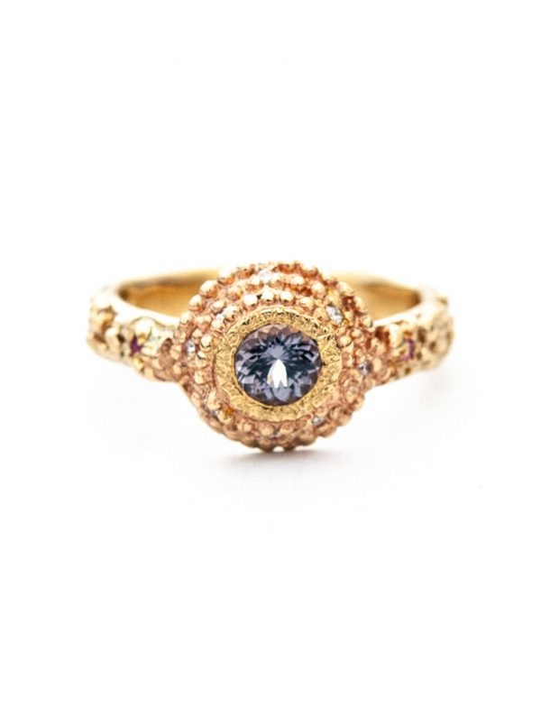 Twilight Ring – Gold with Spinel, Diamonds and Sapphires
