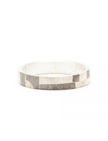 Wide Chogak Lucky Ring – Silver & Monel