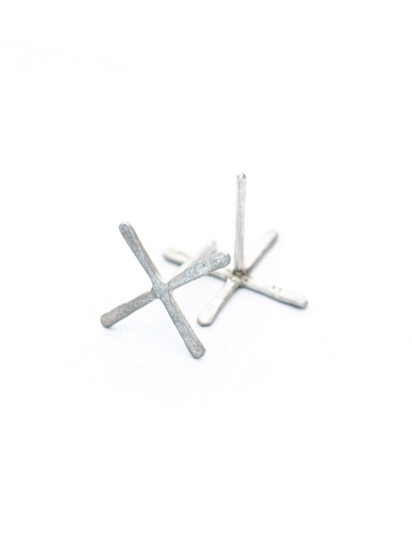 XX Stud Earrings – Silver