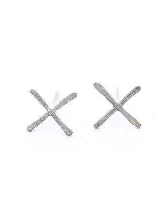 XX Stud Earrings – Silver