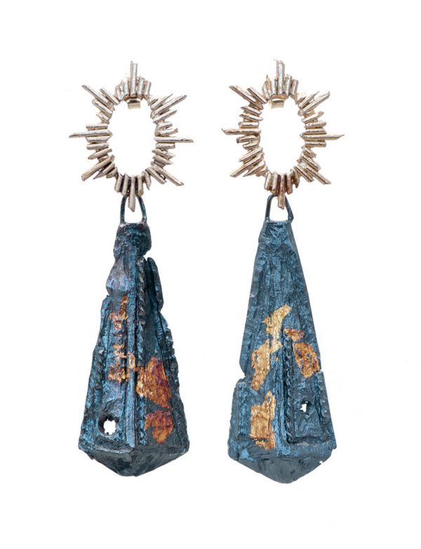 Zoraida I Earrings – Black & Gold