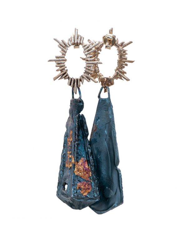 Zoraida I Earrings – Black & Gold