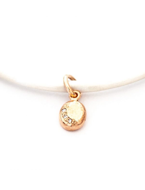 Glimmer Bangle – Silver, Rose Gold & Diamond