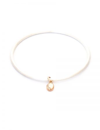 Glimmer Bangle – Silver, Rose Gold & Diamond