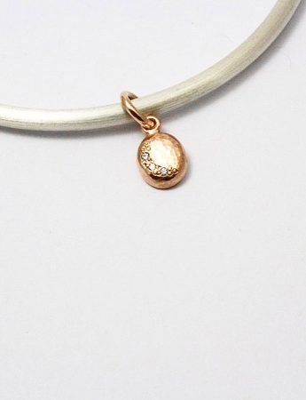 Glimmer Bangle – Silver, Rose Gold & Diamond