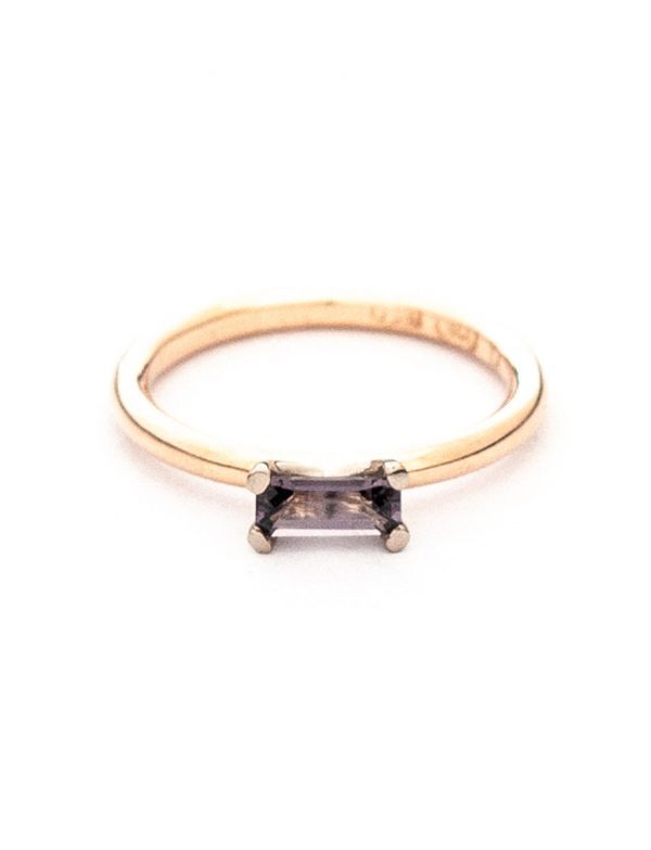 Glimmer Two Stack Ring – Rose Gold, Diamond & Spinel