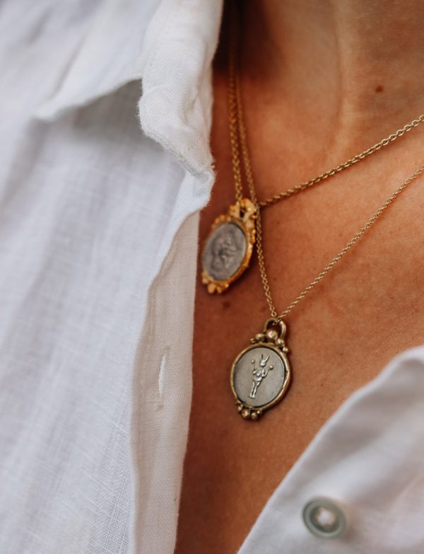 Divine Mojo Pendant Necklace – Silver & Gold