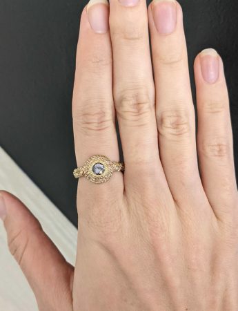 Twilight Ring – Gold with Spinel, Diamonds and Sapphires