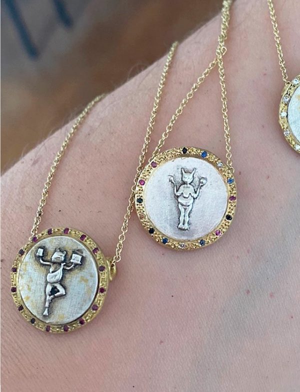 Divine Mojo Coin Necklace – Sapphires