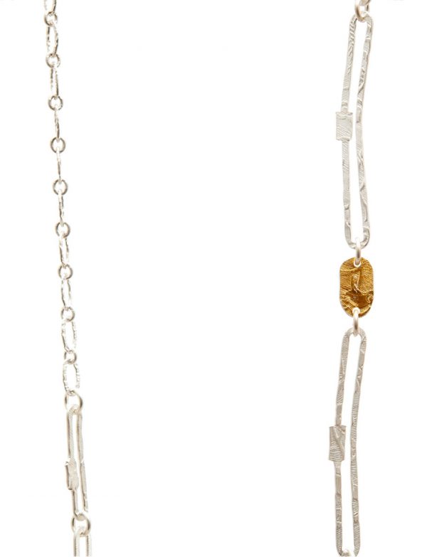 Chain Necklace – Silver & Gold Keum-Boo