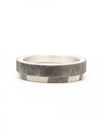 Chogak Lucky Interlocking Ring – Silver & Monel