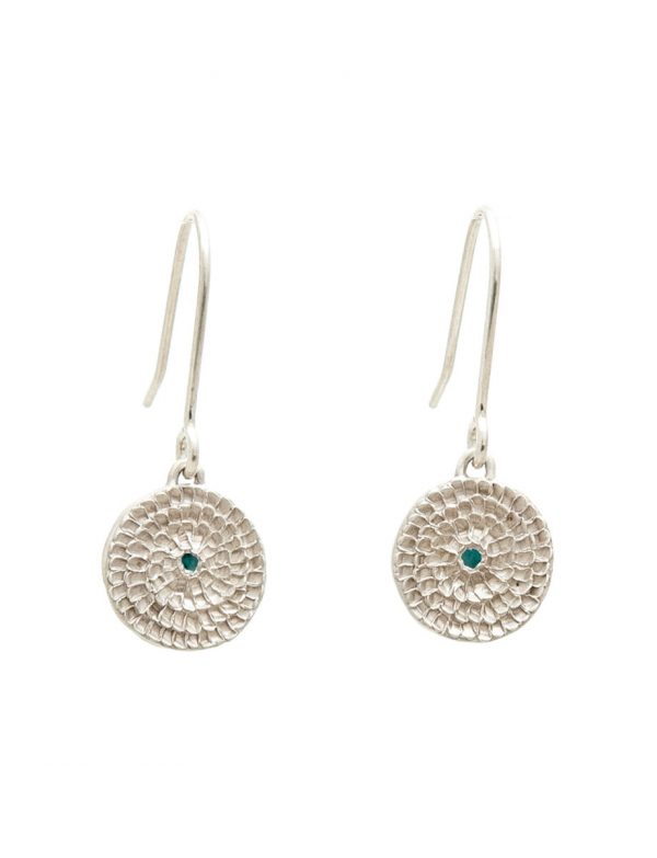 Continuum Earrings – Silver & Blue-Green Tourmalines