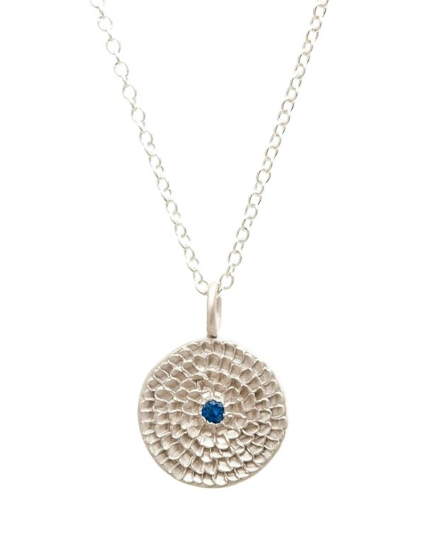 Continuum Necklace – Silver & Blue Sapphire