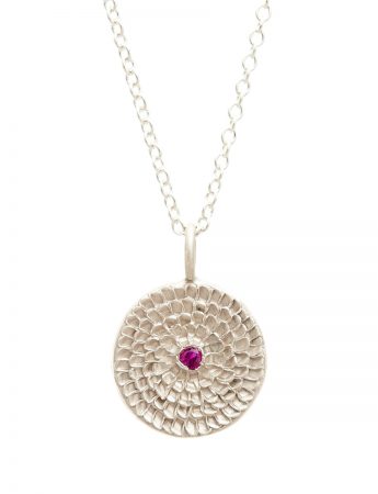 Continuum Necklace – Silver & Ruby