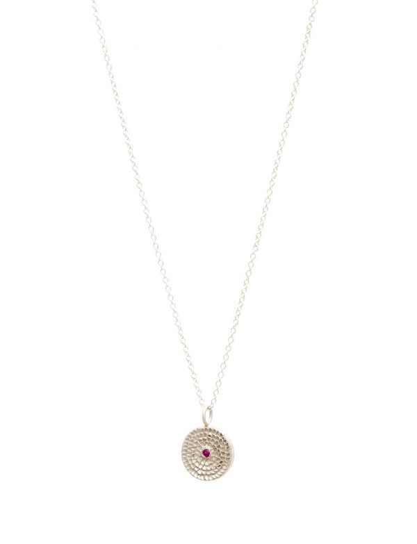 Continuum Necklace – Silver & Ruby