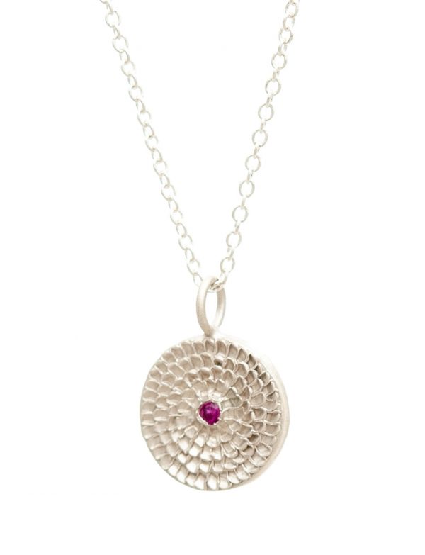 Continuum Necklace – Silver & Ruby