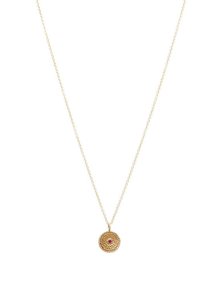 Continuum Necklace – Gold & Ruby