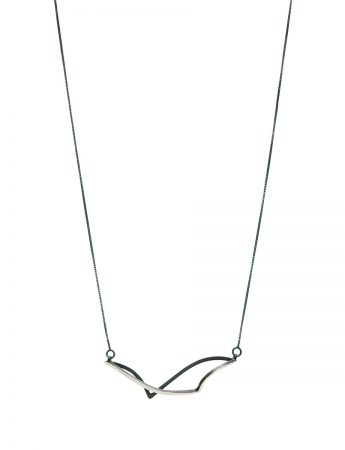 Continuum Sway Reversible Necklace – Black & Silver