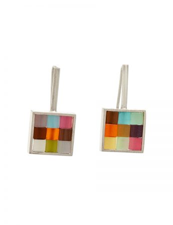 Gelati Patchwork Square Stack Earrings