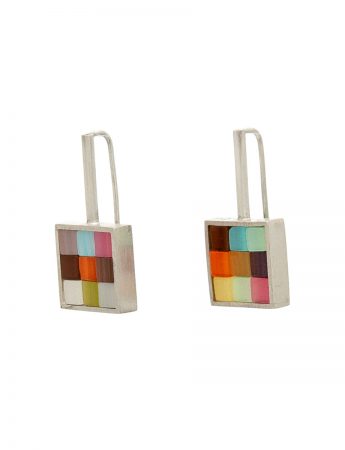 Gelati Patchwork Square Stack Earrings