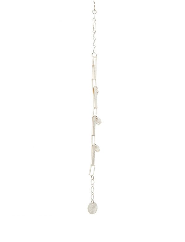 Rectangular Chain Bracelet – Sterling Silver And Yellow Gold Keum-Boo
