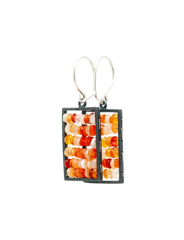 Rectangle Reef Earrings – Mexican Fire Opals