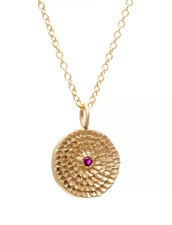 Continuum Necklace – Gold & Ruby