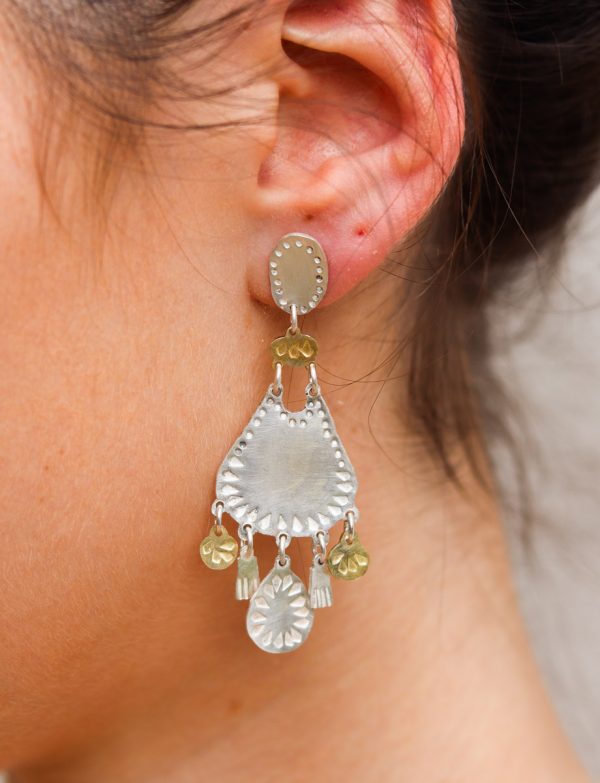 Droplet Dream Earrings – Silver & Gold